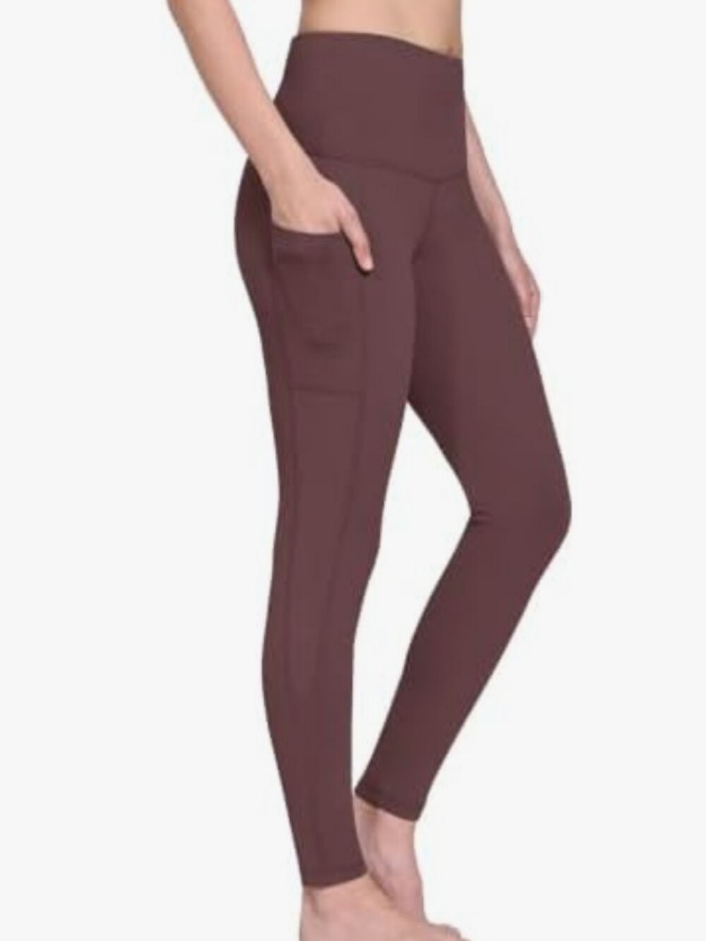 BALEAF-Thermal High Waisted Pocket Leggings (Dark Brown 🤎)-XL